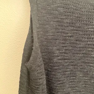 Z Supply Womens Black Textured Knit Sleeveless Round Neck Sweater Tank Top Small thumbnail 7
