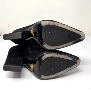 PRADA black suede ankle boots, made in Italy, size 39 thumbnail 12