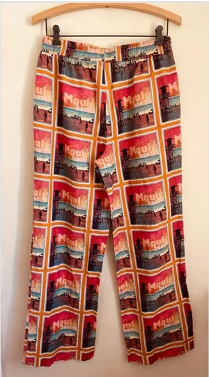 C&C California Maui Beach Linen Blend Wide Leg Lounge Pants NWT M Coastal Resort thumbnail 1