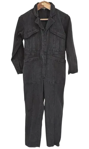 Alex Mill Expedition Jumpsuit Washed Black Tencel‎ Cotton Boiler Suit XS thumbnail 1