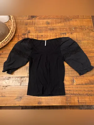 FREE PEOPLE Something Special Tee‎ Black Size undefined thumbnail 2
