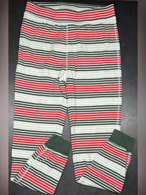 Pact Unisex Size XL Flurry Stripe One For All Holiday Pajama Set thumbnail 5