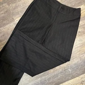 Y2K NewYork & Co Petite Black‎ Pinstripe Dress Pants XS Petite Career Office thumbnail 1