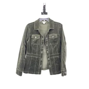 Christopher Banks Jacket Womens S Used Green Corduroy thumbnail 16