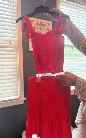 Boutique skirt set Red thumbnail 1