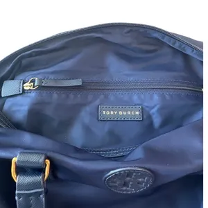 Tory Burch Small Ella Nylon Tote Navy Crossbody Zip Bag‎ thumbnail 11