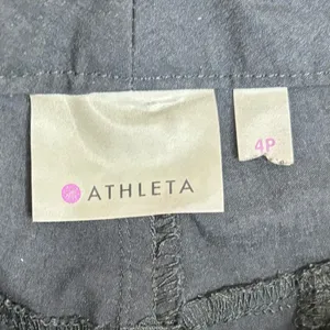 Athleta Size 4 P Black Pants workout dance casual thumbnail 3