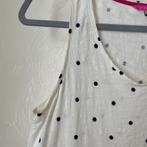 Joules polka dot floral tank top▪️size 6 thumbnail 3