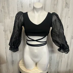 Black blouse Black Size M thumbnail 1
