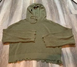 Reformation RtA Marvin Hoodie In Field Green thumbnail 3
