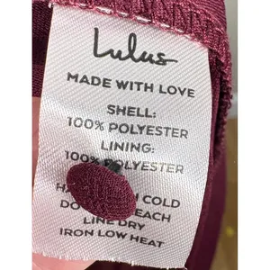 Lulus My Whole Heart Wrap Dress S‎ Burgundy Long Sleeve Gown thumbnail 6