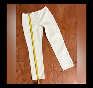 Chico’s white Ankle pants size 00 /Medium. ** refer to measurements for size. Gently warn & excellent condition. Priced to sell. Real pockets in back, still sewn in. Measurements approximately 15” waste x 36” long x 9” rise. Non-smoking home. Priced to sell at as is condition. Don’t like my price make reasonable offer! thumbnail 9