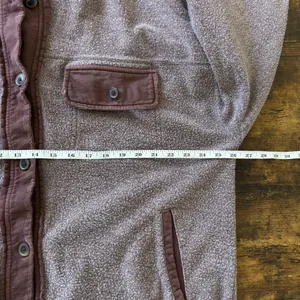 Free People North Star Shacket Oversized Textured Utility Jacket Rosewood thumbnail 15