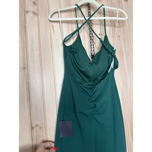 NWT Lulus Incredible Allure Forest Green Backless Mermaid Maxi Dress Holiday S thumbnail 7
