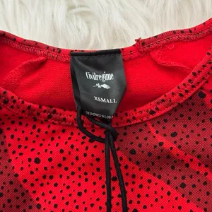 Civil Regime Red Chaos Kelly Seamless Long Sleeve Crop Top Size XS thumbnail 8