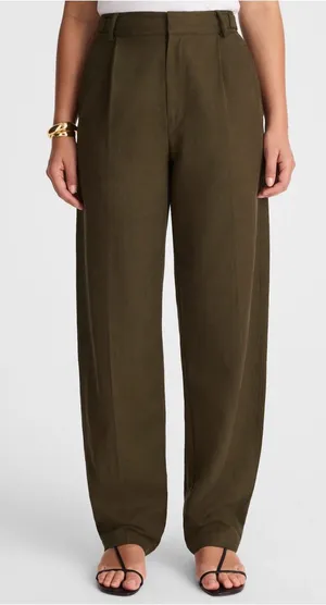 Madewell Barrel Leg Trouser Pant size 0 thumbnail 1