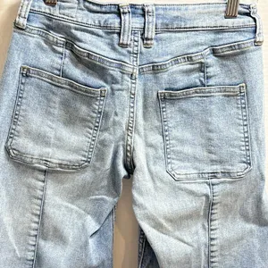 We The Free Hailey Low Rise Bell Bottom Jeans Raw Hem Size 28 Hippie Boho thumbnail 5