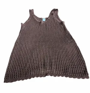 wild fable Chocolate Brown Crochet Tank thumbnail 1