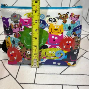 Paperchase Pet Chopz Toiletry Bag Large Multicolor Animal Monster Print NWT thumbnail 8