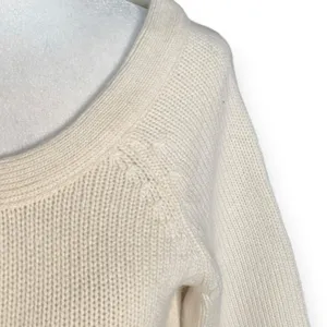 Strenesse Cream Cashmere Scoop Neck 3/4 Sleeve Sweater Knit Top Minimalist‎ 6 thumbnail 6