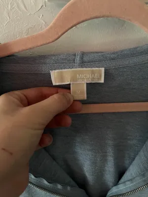 Michael Kors blue half zip sweater  thumbnail 2