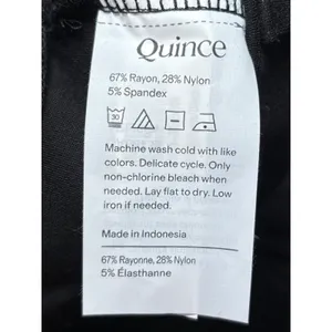 Quince NWT Ultra-Stretch Ponte Straight Leg Pants L Black Trouser thumbnail 5