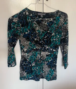 Vintage women’s top Blue Size M thumbnail 1