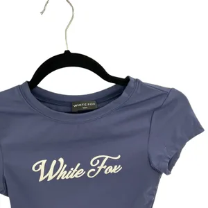 White Fox Boutique Tee T-Shirt Short Sleeve Logo Navy Blue Size XXS thumbnail 3