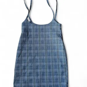 Plaid Mini Dress Gray Black Spaghetti Strap Y2K Twee Prep School Office Siren thumbnail 3