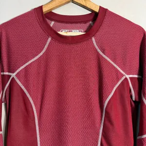 New Balance Biocool Long Sleeve Shirt Women's Medium Red Active Running Workout thumbnail 6
