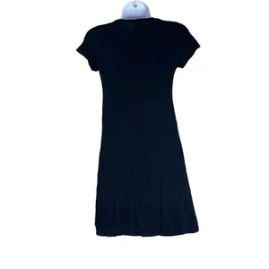 Lauren Moshi XS Skull Roses Tunic Top Black Day of The Dead Halloween‎ Oversized thumbnail 2