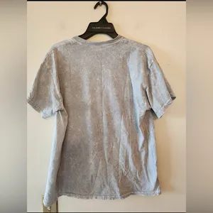 Playboy Stonewash Bunny Spell Out Logo Grey T-Shirt Size womens Medium Cotton thumbnail 3
