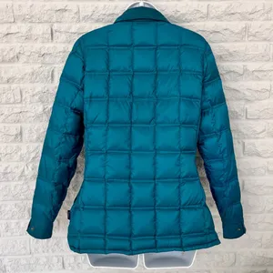 Woolrich Teal Blue ‘Abington’ Quilted Down Puffer Jacket, Size S thumbnail 4