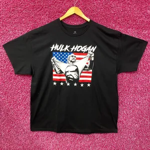 WWE Ripple Junction Hulk Hogan American Flag Graphic T-Shirt 2XL thumbnail 1