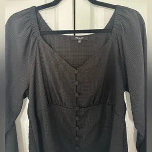 Madewell Black Button-Up Blouse thumbnail 3