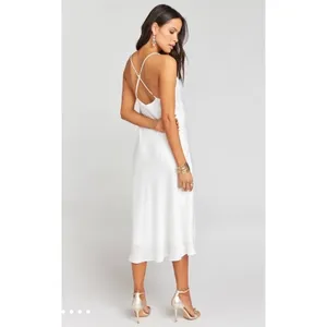 NWOT SHOW ME YOUR MUMU SMYM Verona Cowl Midi Dress Ivory Lux XS thumbnail 3