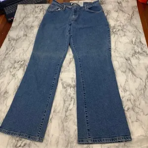 Levi’s 550 Classic Relaxed Bootcut Denim jeans Blue Size 14 90s Vintage Y2K thumbnail 1