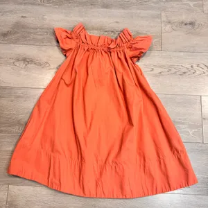 Free People XSmall XS Sophie Coral Orange Cotton Off Shoulder Dress Mini‎ thumbnail 1
