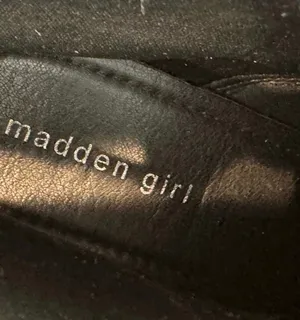 Madden Girl Platform Combat Boots Moto Snakeskin Animal Print Gray Black 10 thumbnail 6