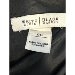 White House Black Market Silk Blend Ruffle V Neck Midi A line Sundress Dress 00 thumbnail 8