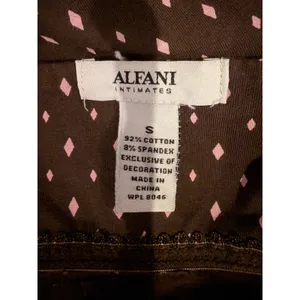 Alfani‎ Nightgown Women Small Brown Pink Diamond Print Lace Trim Slip Intimates thumbnail 7