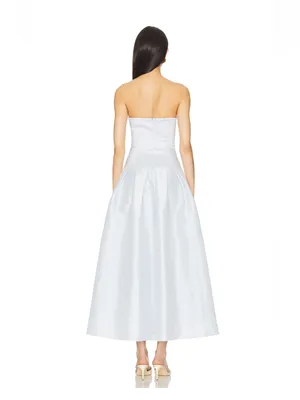 More to Come Cambria Strapless Dress in Baby Blue thumbnail 2
