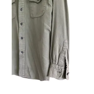 Urban Outfitters Medium Weight Olive Green Button Up Size Medium thumbnail 3