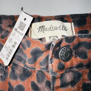 Madewell Leopard Print Low Slung Baggy Jeans NWT Size27 Sold Out Statement Jeans thumbnail 8