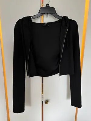 Cider Crop Zip Hoodie thumbnail 2