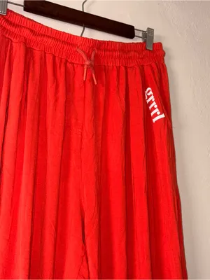 GRRRL orange jogger sweat pants XL thumbnail 2