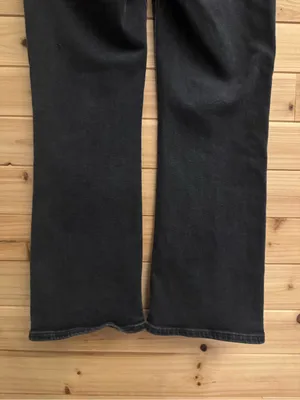 Madewell 29/8 Black Mid Rise Kick Out Jeans Casual Gothic School Bootcut thumbnail 4