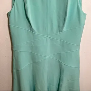 Lauren Ralph Lauren‎ Women's Size 14 Sleeveless Dress Mint Green A-Line Boatneck thumbnail 4