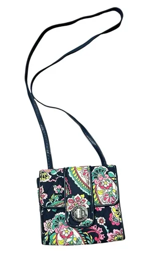 Vera & Lucy Vera Bradley Floral‎ Mini Hipster Turn Lock Crossbody thumbnail 1