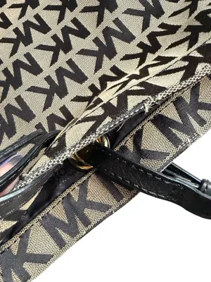 MICHAEL KORS Black Logo Shoulder Tote Bag thumbnail 4